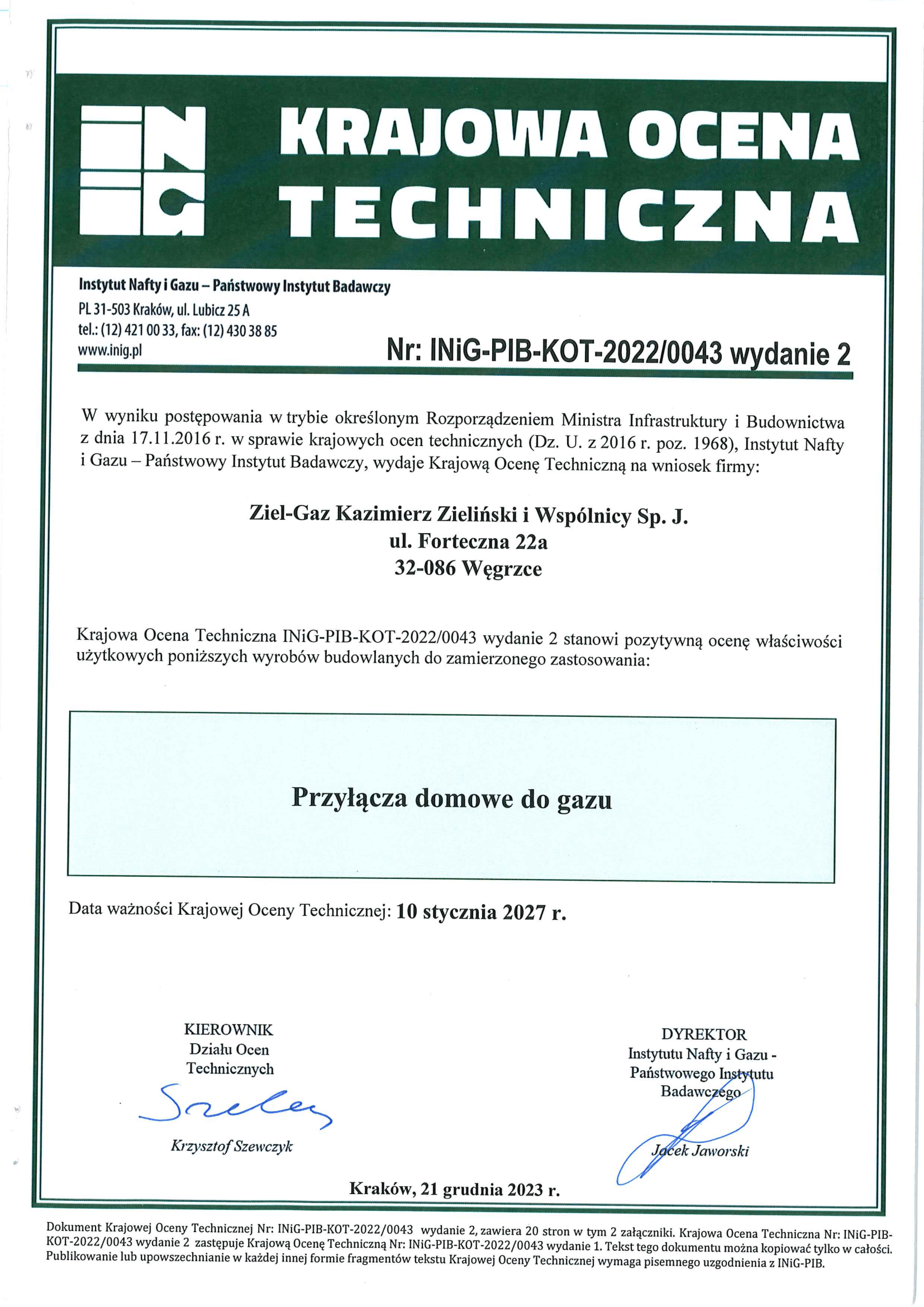 KOT przylacz domowy 2027 1
